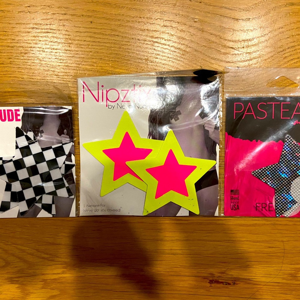 Pastease + Neva Nude Star Shaped Nipple Pasties Bundle Set